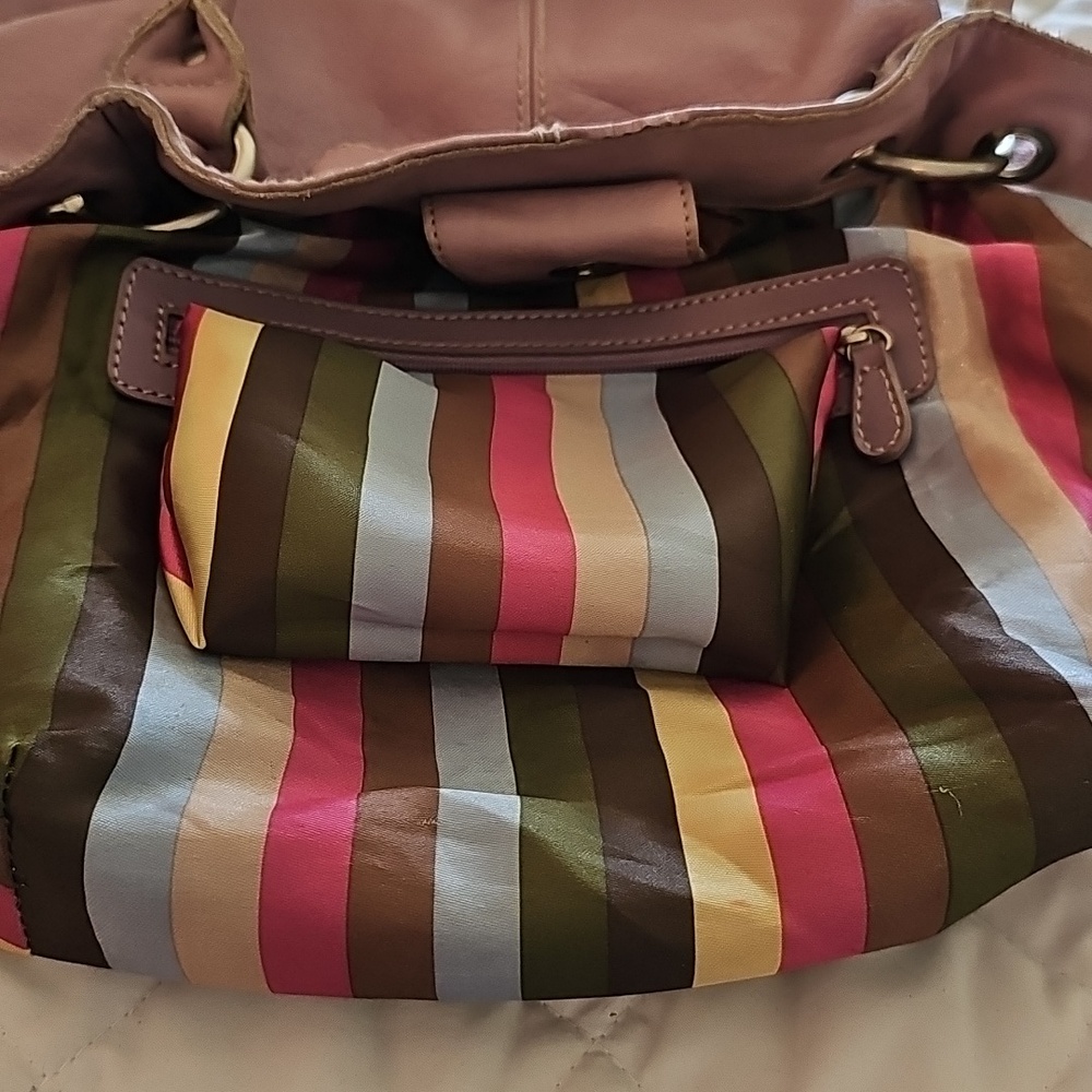 Tignanello Lilac Leather Purse - Picture 4 of 16
